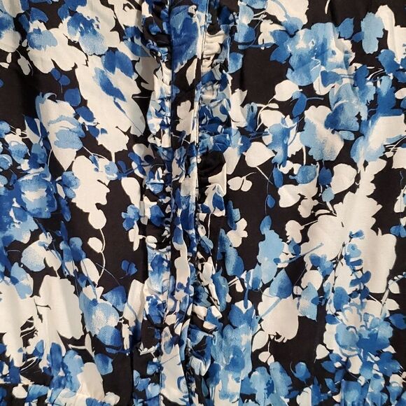 Lapis blue and white floral midi dress NWT - Picture 7 of 12